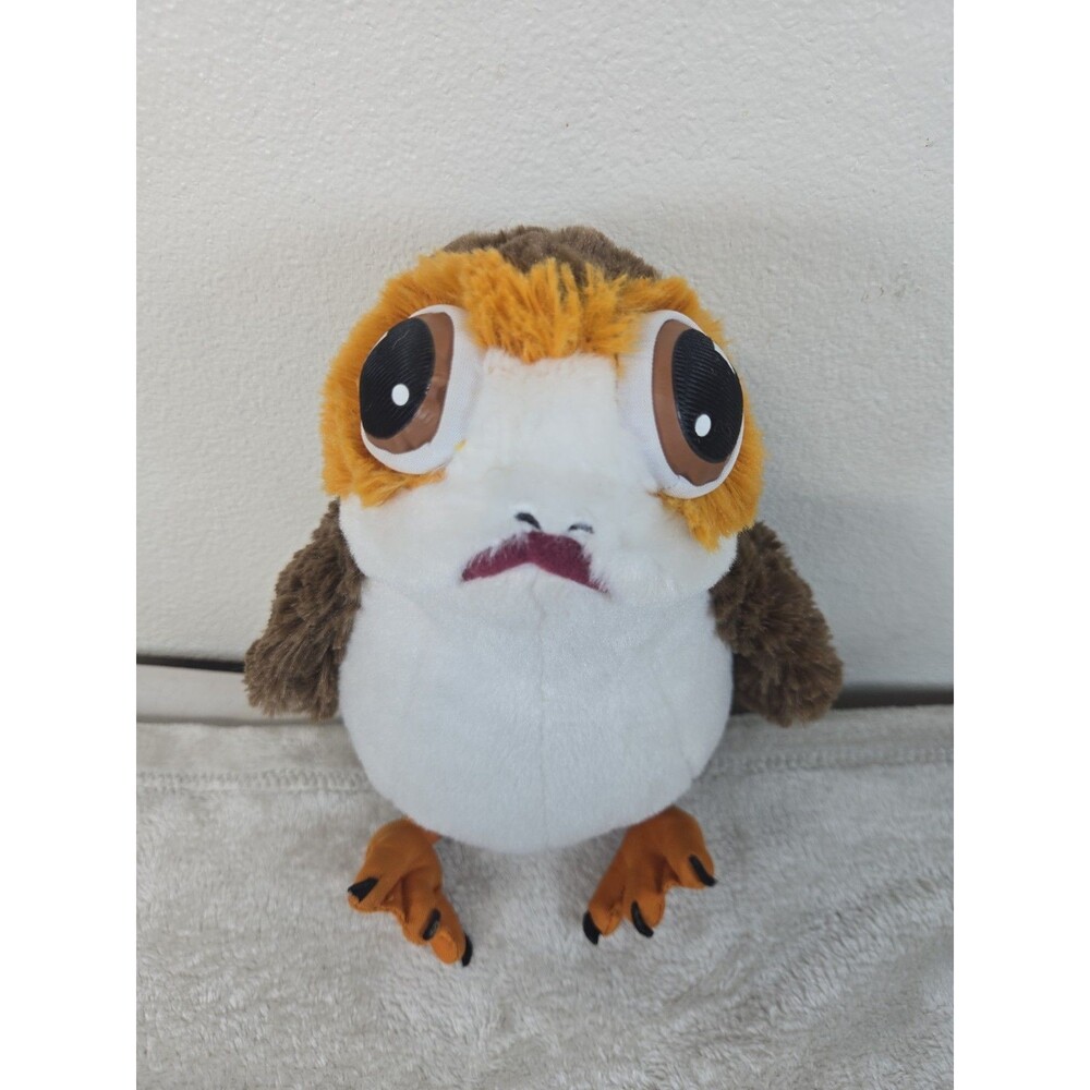 Disney Starwars The Last Jedi Porg Plush 11" Excellent